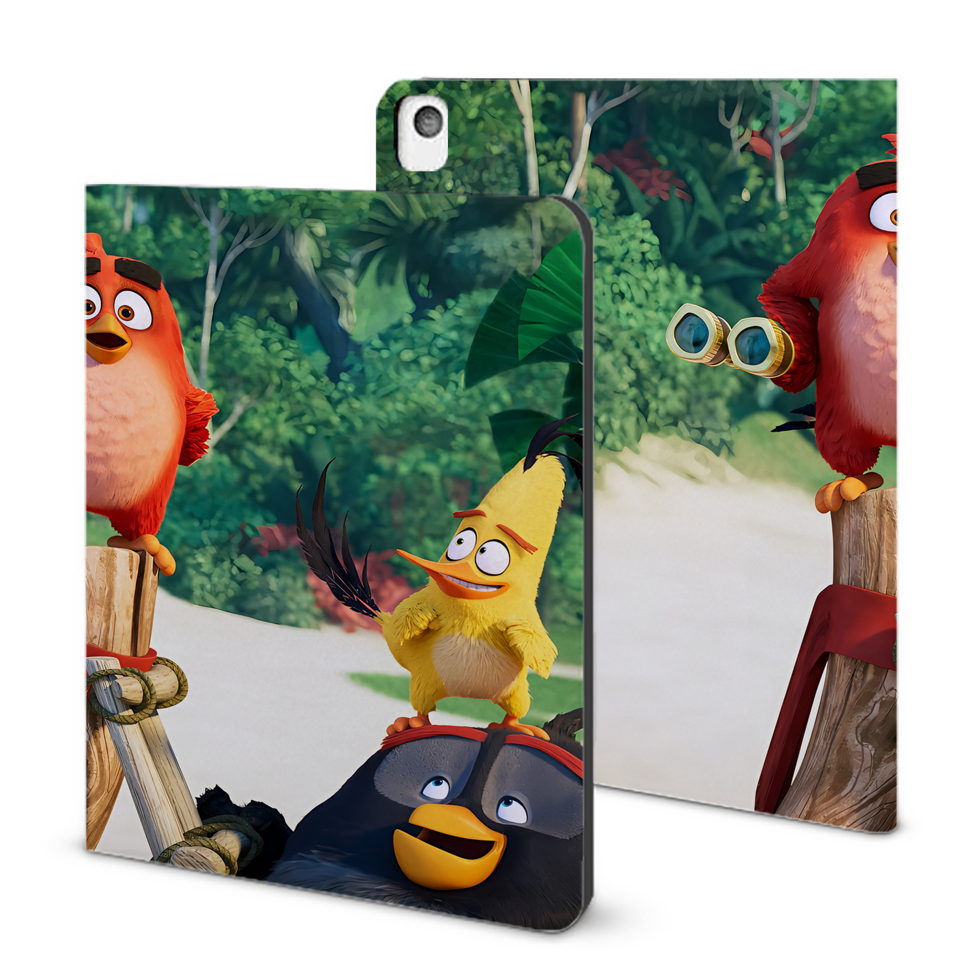 （画像用） Angry Birds アングリーバード IPadケース ペンホルダー付き ブックスタイルデザイン